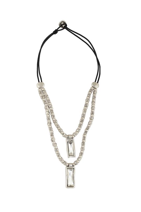 Chanour. Pewter Necklace. #NN3068. - Lea's