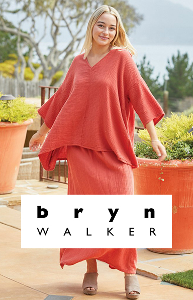 Orange top and skirt from Bryn Walker