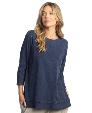 Jess & Jane. Mineral Washed 100% Cotton Slub Tunic.