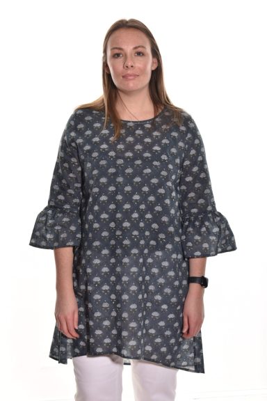 Lea. Ruffle Sleeve Tunic.