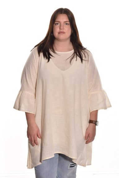 Lea. Ruffle Sleeve Tunic.