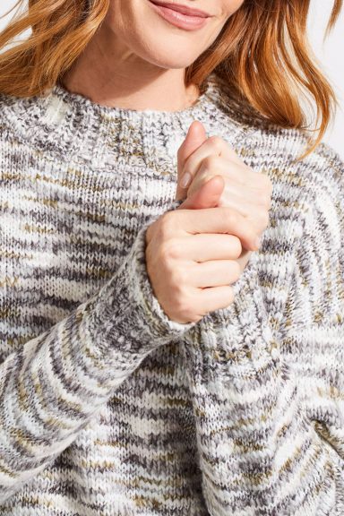 Tribal. Mock Neck Sweater.