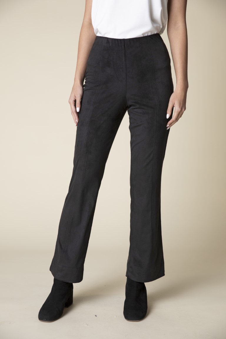 Bootcut Pant In Faux Lea's