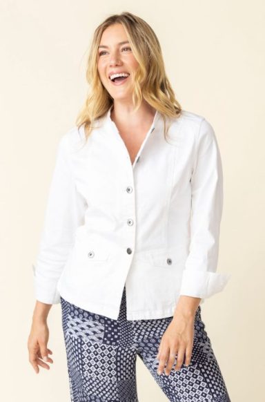 Habitat. Moto Jacket In Stretch Denim. #11412.