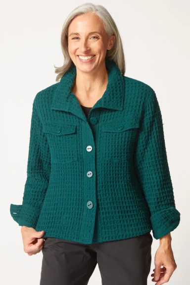 Habitat. Washed Honeycomb Jacket. #60320.