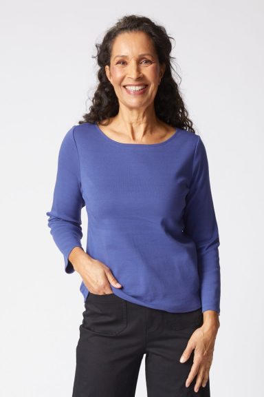 Habitat. Solid Everyday Tee In Cozy Rib. #16411.