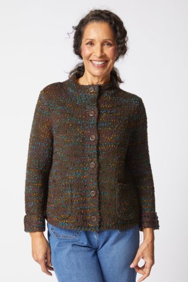 Habitat. Confetti Knit Button Cardi. #89055.
