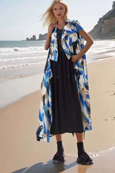 Vanite Couture. Long Vest. #90061.