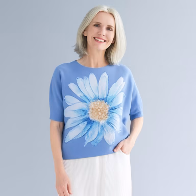 Vanite Couture. Blue Tee. #61775.