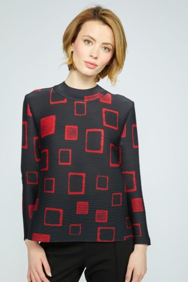 Olivia By Habitat. Parisian Pleats Party Bella Boxy Top. #304107.