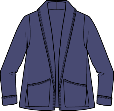 Habitat. Sweater Weather Shawl Pocket Cardi. #82012. **