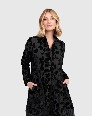 Alembika. Eclipse Relaxed Cocoon Dress. #AD808C.