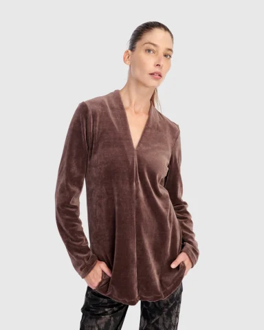 Alembika. Everyday Velvet Top. #AT705S.