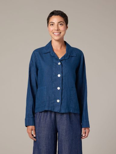Cut Loose. Cropped Jacket In Linen. #4408732. (Special Order).