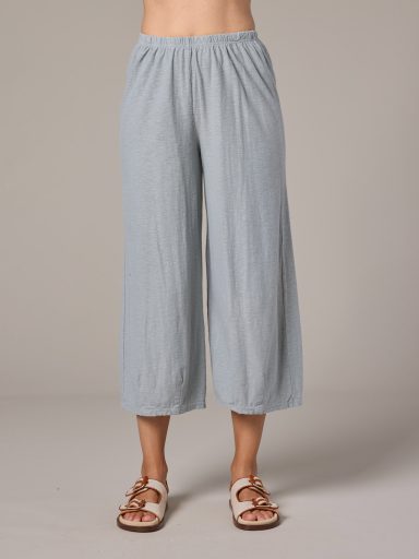 Cut Loose. Cropped Pant With Darts In Linen Cotton Jersey. #5012088. (Special Order).