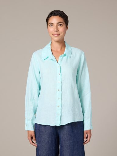 Cut Loose. Fitted Shirt In Hanky Linen. #4207649. (Special Order).