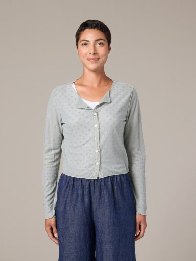 Cut Loose. Crop Cardigan In Mesh Dot. #6588525. (Special Order).