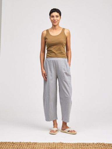 Cut Loose. Horseshoe Pant In Linen Cotton Jersey. #5012933. (Special Order).