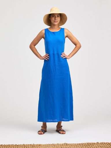 Cut Loose. ALine Tank Dress In Linen Cotton Jersey. #5700744. (Special Order).