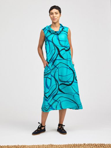 Cut Loose. Cowl Neck Maxi Dress In Rayon Parachute. #6520329. (Special Order).