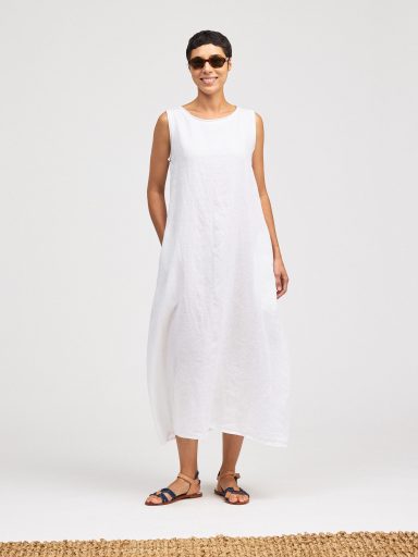 Cut Loose. Maxi Tank Dress In Hanky Linen. #4200312. (Special Order).