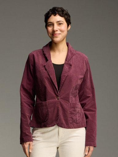 Cut Loose. Button Blazer in Mini Cord. #0038723. (Special Order).