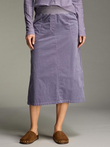 Cut Loose. Easy Midi Skirt In Mini Cord. #0039514. (Special Order).