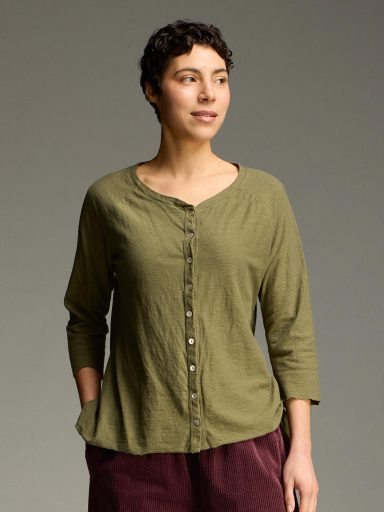 Cut Loose. Cardi In Linen Cotton Jersey. #5017496. (Special Order).