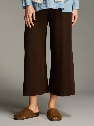 Cut Loose. Cropped Pant In Marled Sweater Knit. #6702122. (Special Order).