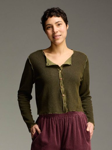 Cut Loose. Crop Cardigan In Marled sweater Knit. #6708932. (Special Order).
